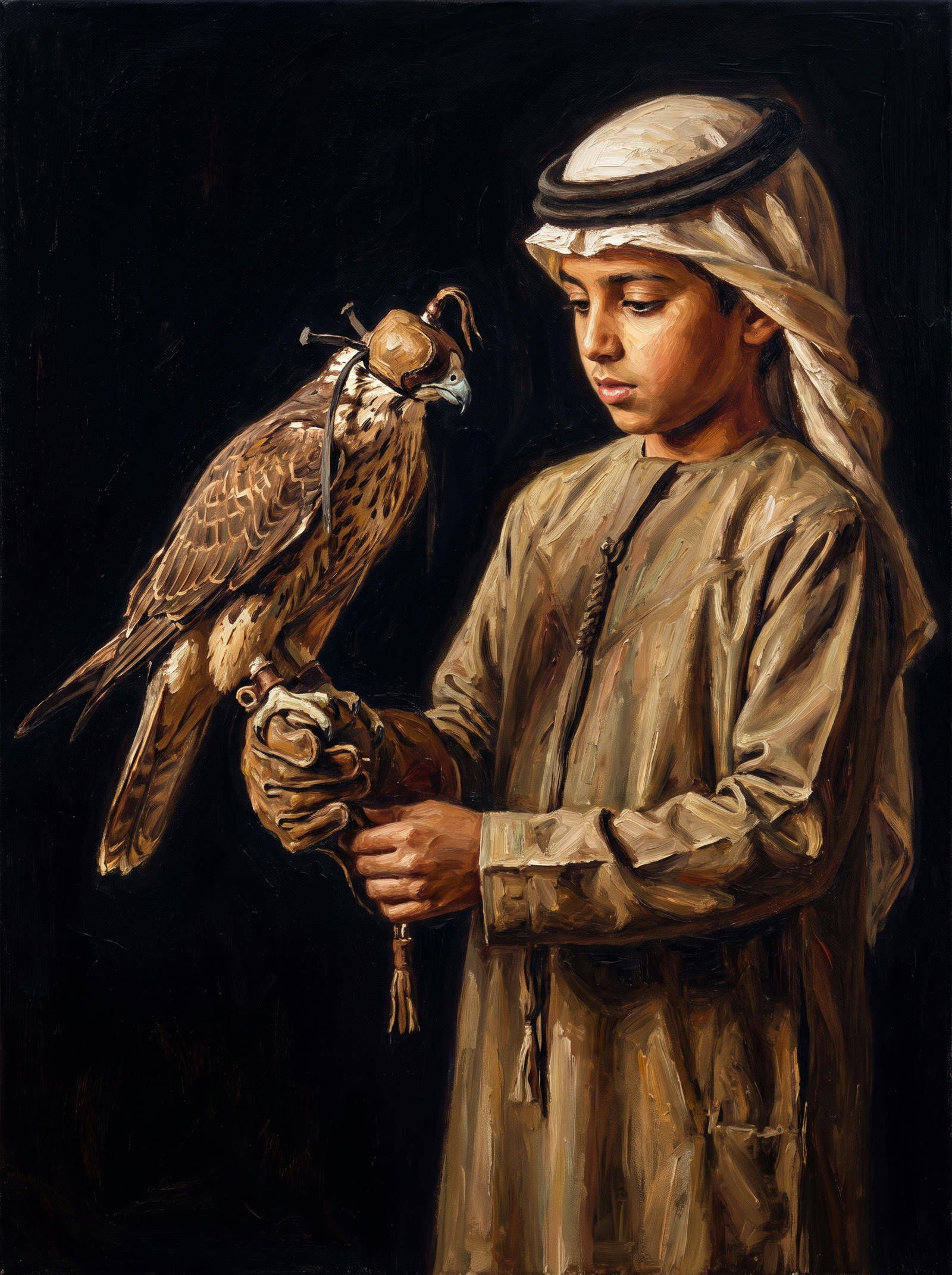The Young Falconer, from the Animals of the Emirates collection